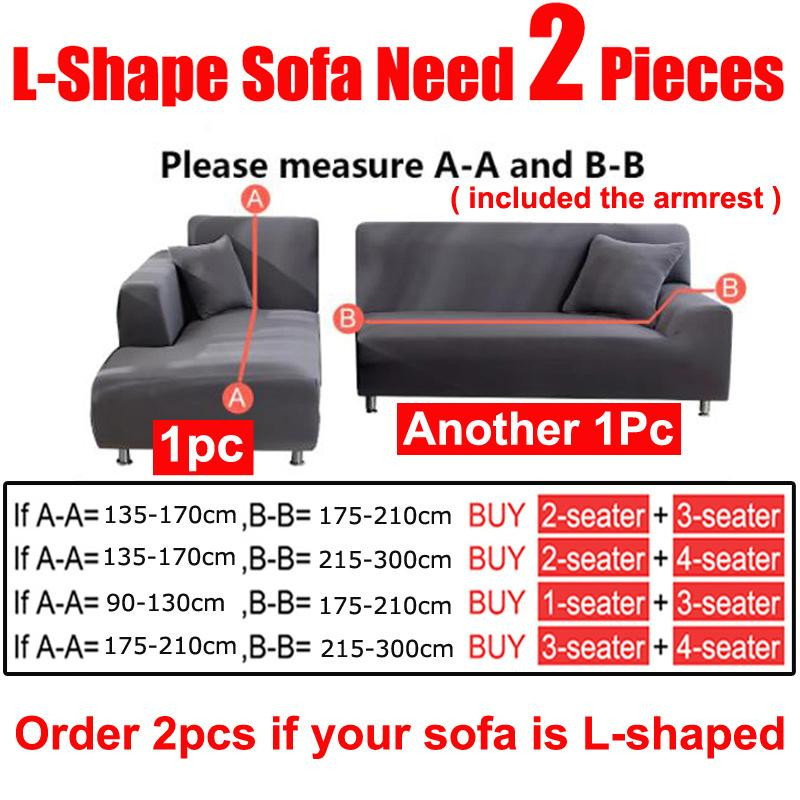 Yiran Furniture Polarfleece Sofabezug für Ecksofas und Chaiselongues, Rosa, Breite: 90-130 cm - Bild 3
