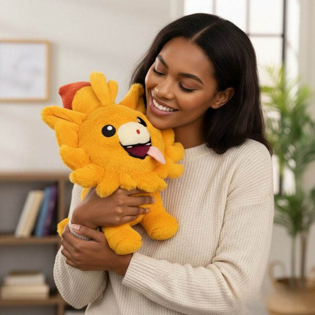 Potdemiel Pokémon Pombon Plüschtier, Blau - Bild 1