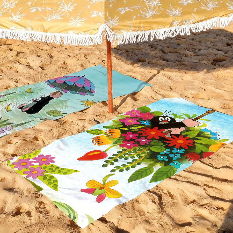 Strandtuch Der kleine Maulwurf von JMG Household Supplies, Mehrfarbig, B/H: 40 x 70 cm - Bild 1