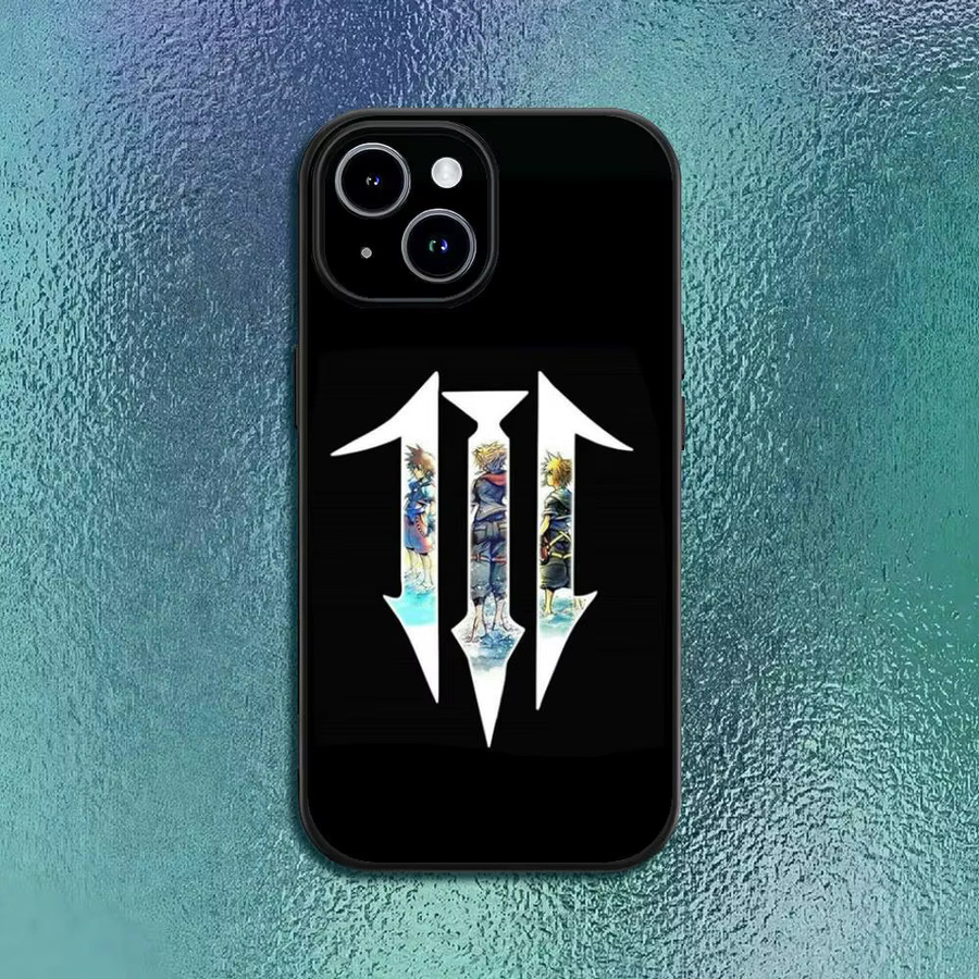 Kingdom Hearts Softshell Handyhülle für iPhone 12 bis 16 Pro Max Plus in Schwarz - Bild 2