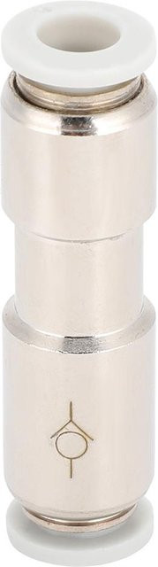 GoolRC Metall Direktanschlussrohr mit Schnellstecker für Luftschlauch und Luftverteiler in Weiß und Silber - Bild 1