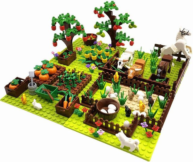 Linyi toy Bauernhof Bauernhoftiere Pflanzen Spielzeug ab 3 Jahren - Bild 1