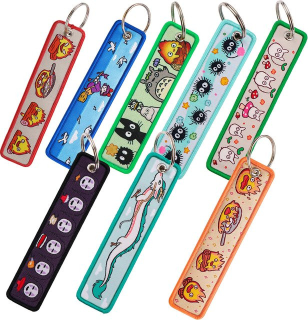 Bandai Manga Bestickte Schlüsselanhänger, Plüsch / Textil, Bunt / Mehrfarbig - Bild 1