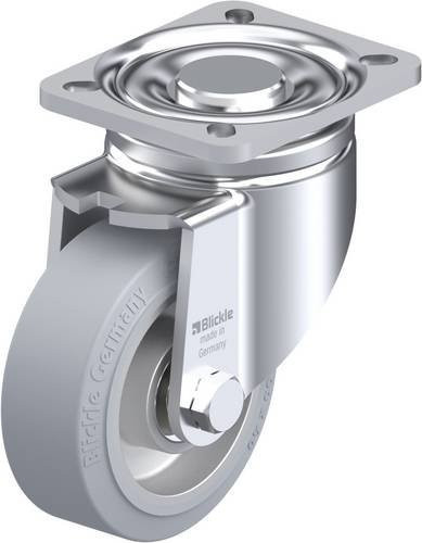 Blickle Lenkrolle LH-ALEV 100K-1-SG in Silber/Grau mit 100mm Rad-Durchmesser und 200kg Tragfähigkeit - Bild 1