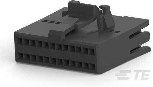 TE Connectivity FFC/FPC-Anschluss 24-polig in Schwarz mit 1,27 mm Rastermaß 2-487937-4 - Bild 1