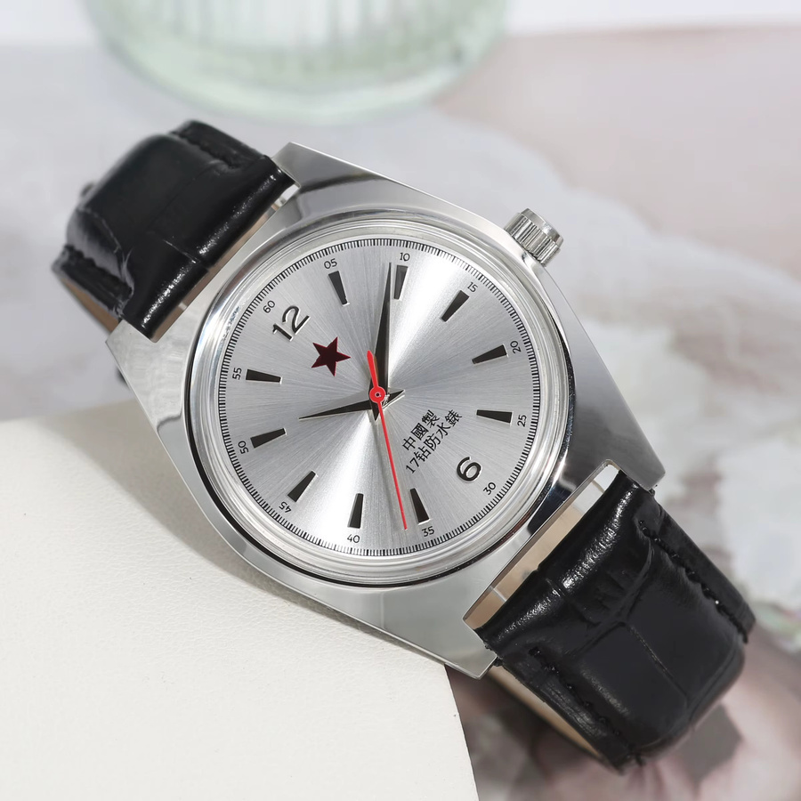 HEIMDALLR Armbanduhr, Handaufzug, 36 mm, Leder, Herren - Bild 2