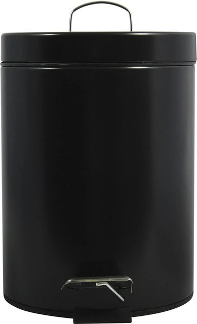 MSV Kosmetikeimer aus Edelstahl in Schwarz, Durchmesser: 27,7 cm - Bild 1