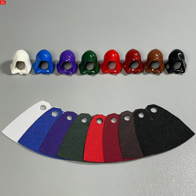 Yiran toy MOC Bausteine Kopfbedeckung Kapuze Helm, Zubehör, ab 6 Jahren - Bild 1
