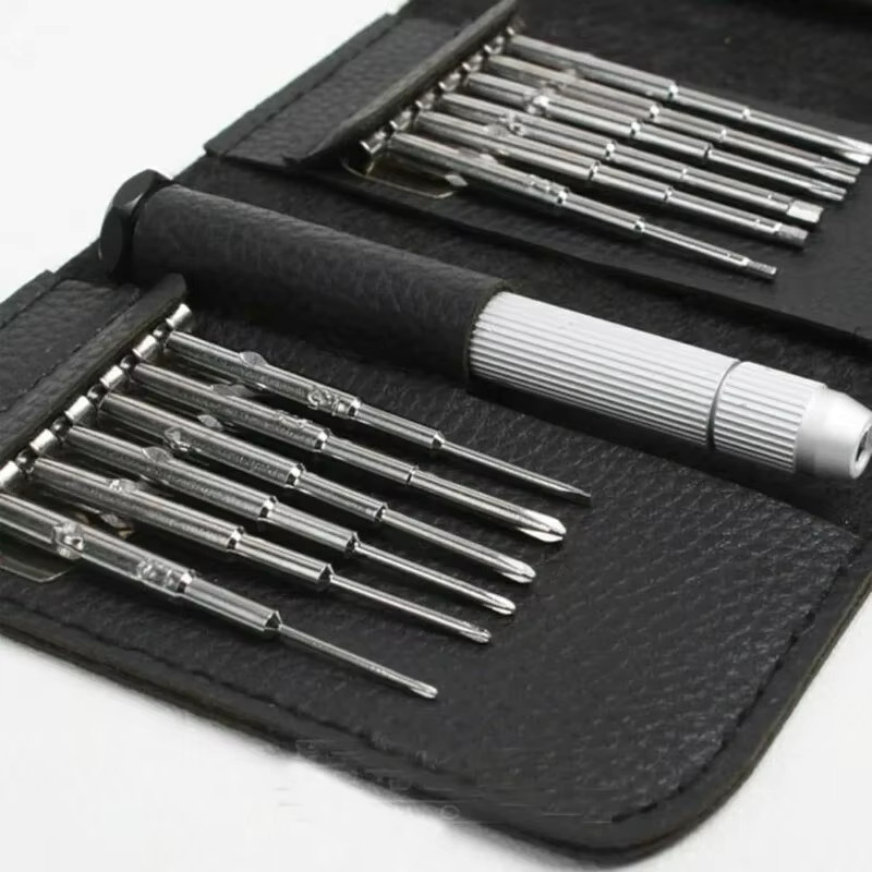 12-in-1 Präzisions-Schraubendreher-Set in Schwarz für die Reparatur von Elektronik, Laptop, Handy und Brille - Bild 2