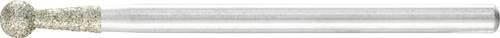 PFERD Diamant-Schleifstift Kugel Durchmesser 4 mm Schaft-Durchmesser 3 mm Silber grob zum Entgraten von Profilen - Bild 1