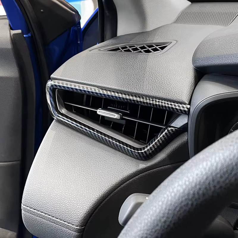 Chelumei Carbon Zierleisten für Toyota Corolla Cross XG10 Hybrid 2021-2023, ABS Innenraum-Trim Streifen in Schwarz - Bild 2