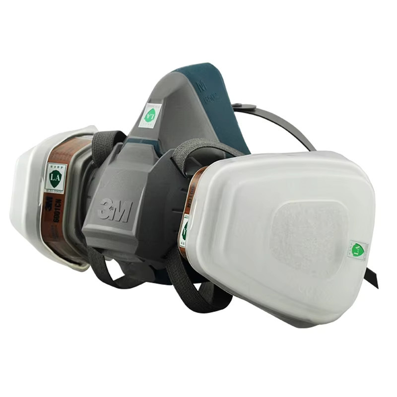 3M 6502QL Atemschutzmaske Silikon Halbmaske in Grau mit QuickLatch System - Bild 2