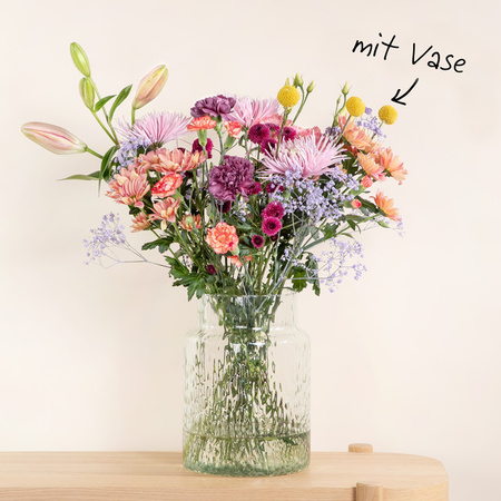 BLUME2000 Blumenbox Carla XL mit Lieblings-Vase L Arrangement