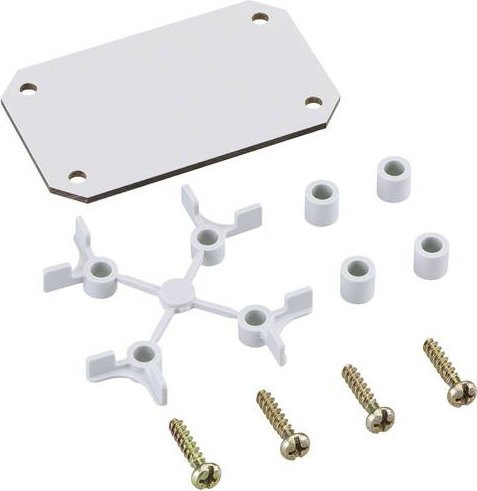 Spelsberg TK MPI-97 Montageplatte aus Hartpapier in Weiß, B: 45 mm, T: 74 mm - Bild 1