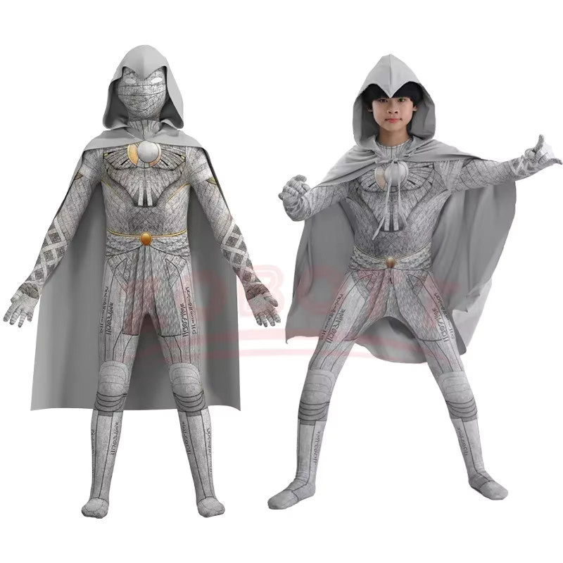 ZOBOTT Moon Knight Cosplay Kostüm, Marvel, Weiß, Plüsch / Textil - Bild 2