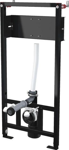 Alcadrain A114S/1120 Montagerahmen für Hänge-WC und Sensor in Schwarz aus Stahl - Bild 1