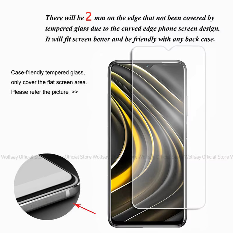 2/4er Set Panzerglas Display Schutzfolie für Xiaomi Poco M3 in Transparent - Bild 2