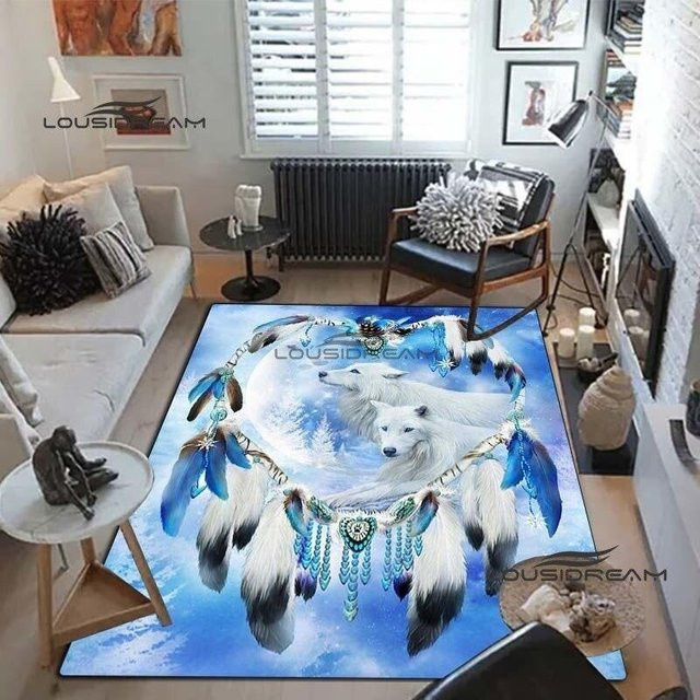 Wolf Art Druckteppich mit 3D-Tierdesign für Wohnzimmer und Kinderzimmer B: 230 cm, T: 160 cm - Bild 1