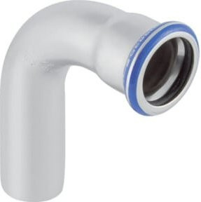 Geberit Mapress Bogen 90 Grad aus Edelstahl mit Einschub Durchmesser 18 mm - Bild 1