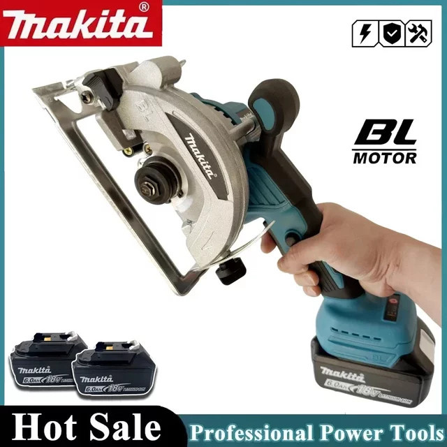 Makita Akku-Kreissäge 125mm mit bürstenlosem Motor, 5000 U/min und 45-Grad-Schnittverstellung, kompatibel mit Makita 18V LXT Akkus - Bild 1