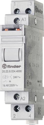 Finder Stromstoß-Schalter Hutschiene 20.22.8.110.4000 2 Schließer 110 V/AC Weiß - Bild 1
