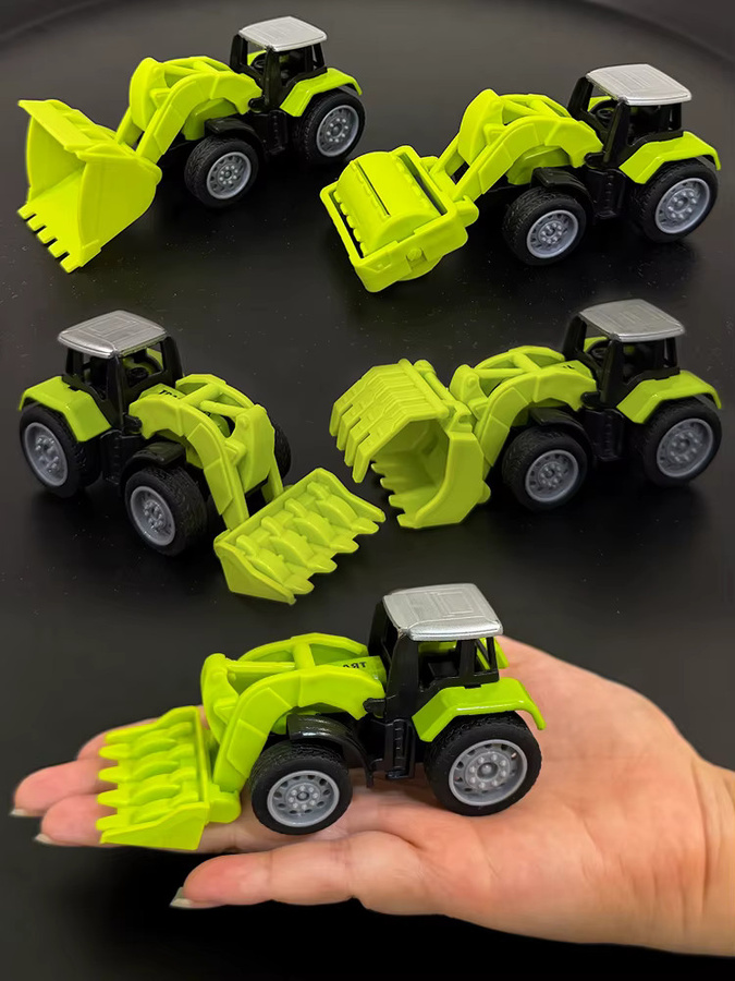 UNGH Green Fram Fahrzeug Diecast Engineering Auto Gabelstapler Modell, 4-teiliges Set - Bild 6