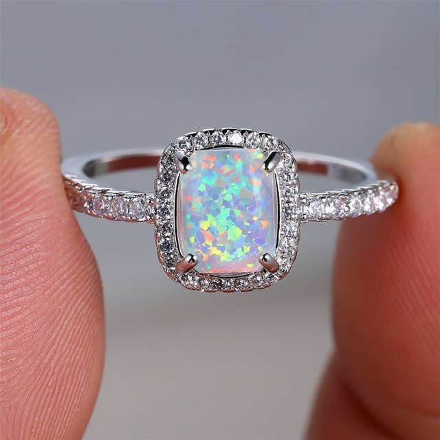 YIRAN Jewelry Verlobungsring, Kupfer, Silber, Zirkonia, Damen - Bild 1