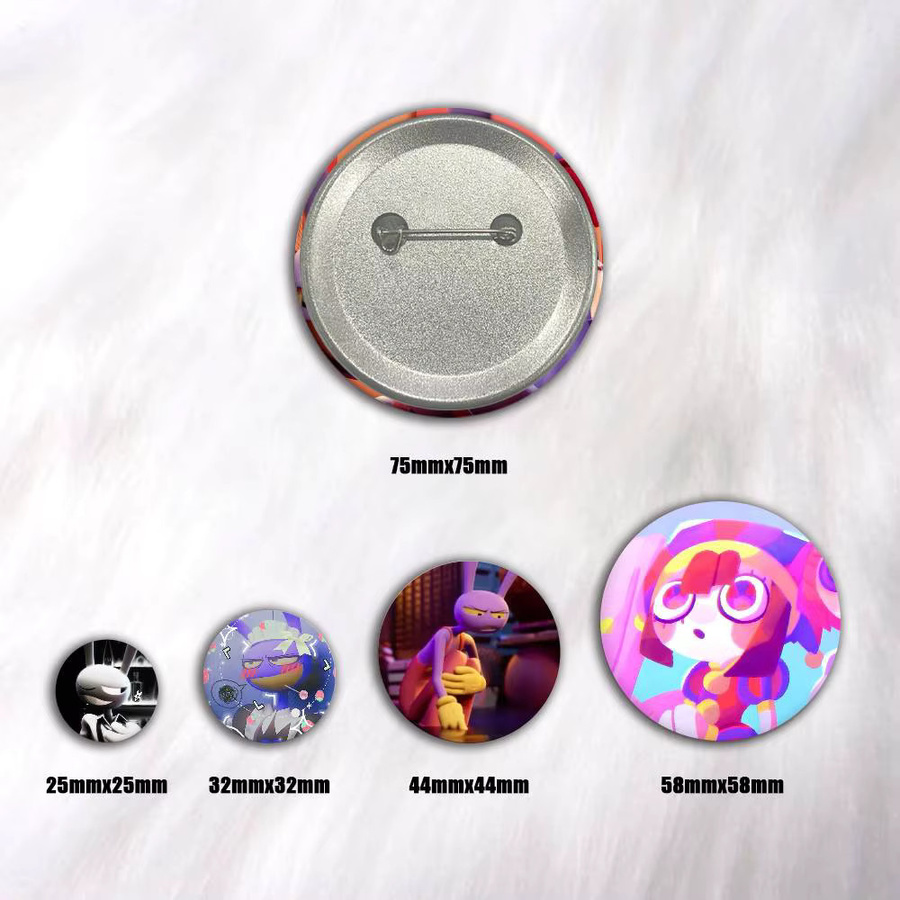 Broschen Manga-Icons, runde Cartoon-Broschen - Bild 2