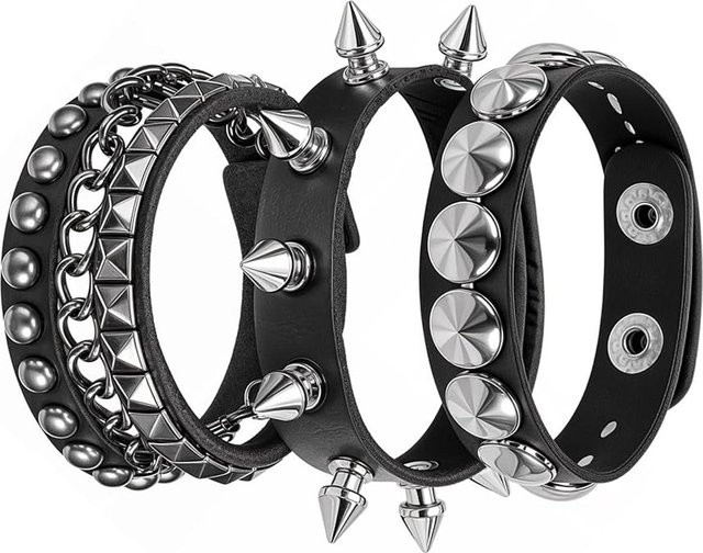 YIRAN Armband, Leder, Schwarz, Unisex - Bild 1