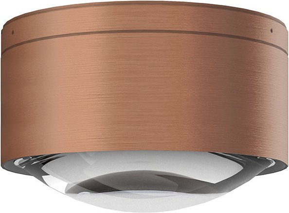 Top Light Puk! 160 One Avantgarde Deckenleuchte in Kupfer gebürstet mit klarer Glaslinse - Bild 1