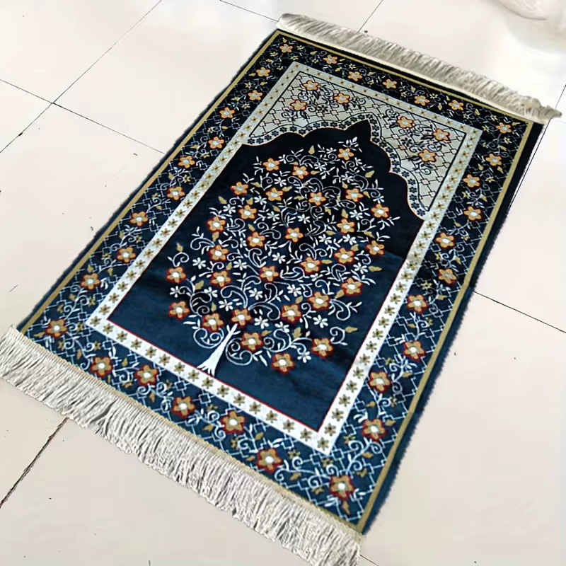 VIKAMA Tragbare Gebetsmatte für Pilgerreisen und das tägliche Gebet, faltbar, Blau, Unisex - Bild 2