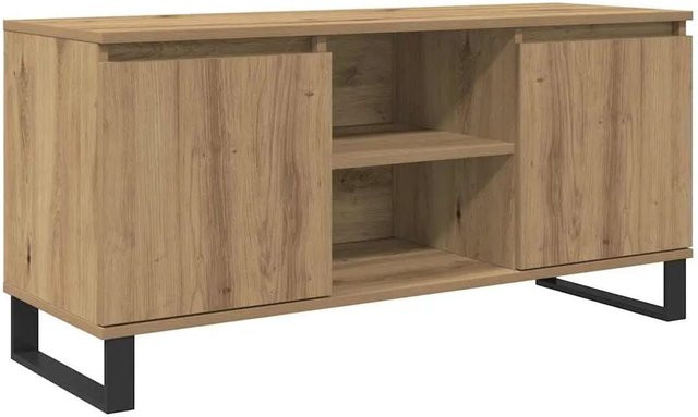 vidaXL TV-Schrank Artisan-Eiche in Braun aus Holzwerkstoff für dein Wohnzimmer B/T/H: 104 x 35 x 50 cm - Bild 1