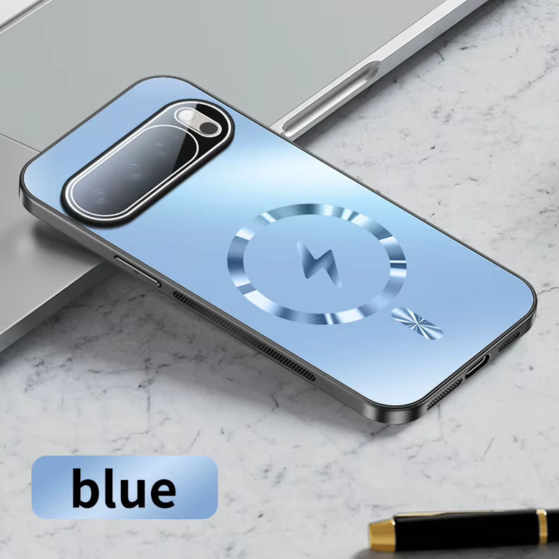 AG Magnetische Nano Matte Lightning Schutzhülle für Google Pixel 10 Pro XL und Pixel 10 Pro, stoßfest, Schwarz und Blau - Bild 6