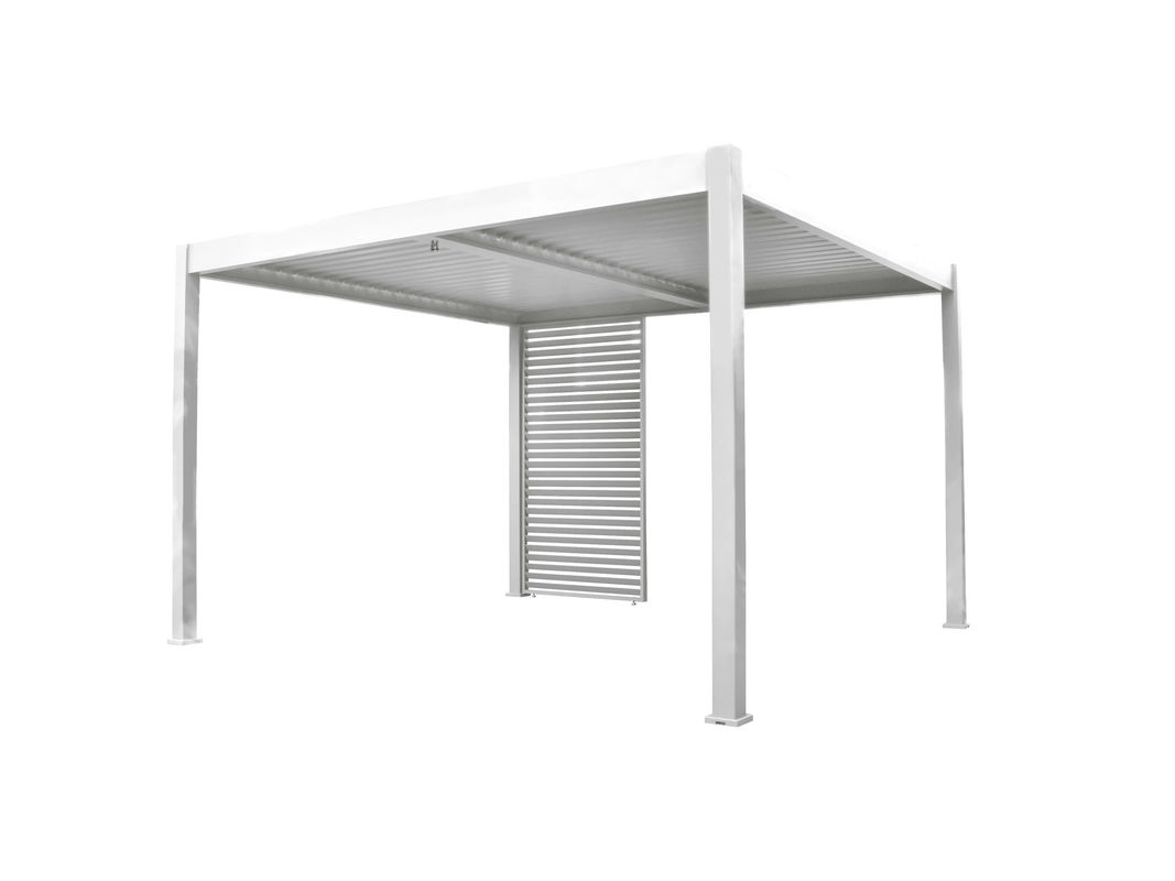 BELLAVISTA - HOME & GARDEN Sichtschutz-Lamellenelement Oasis aus Aluminium, Weiß, Breite: 120 cm - Bild 2