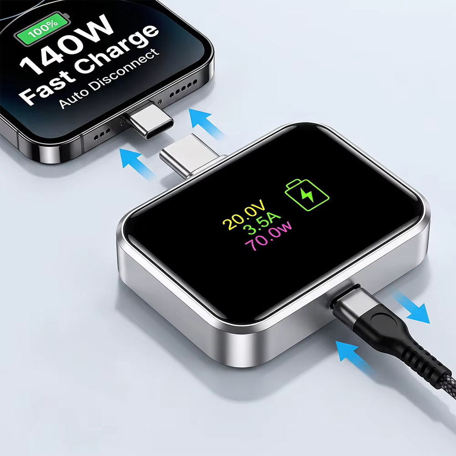 MRSVI Intelligentes Auto-Ladegerät mit Auto-Disconnect-Funktion, 140W Automatisches Ladegerät für Handys und Tablets, Schwarz - Bild 5
