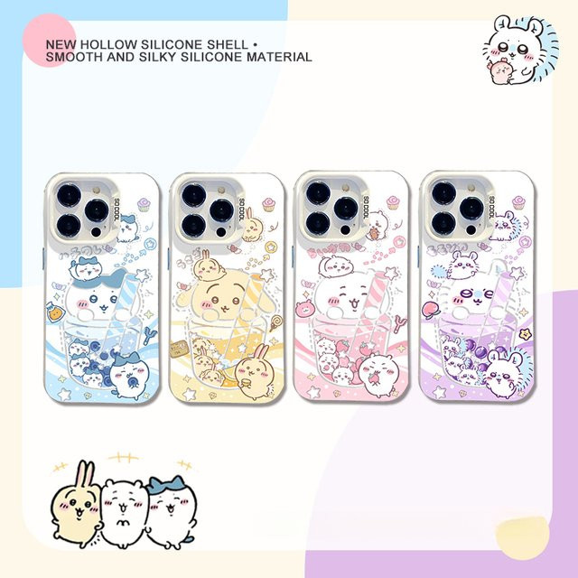 Sturzsichere Handyhülle mit Cartoon C-Chiikawa Motiv für iPhone 17 16 15 14 13 12 11 Pro Max Mini Plus in Multicolour von Potdemiel - Bild 1