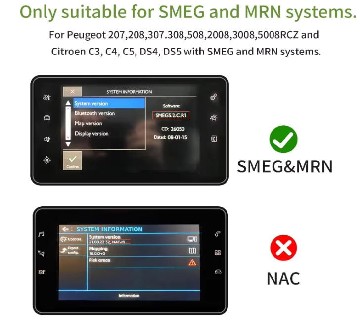 AUTOABC Kabelloses CarPlay und Android Auto Interface für Peugeot 308 408 508 SMEG sowie Citroen Berlingo C4 Cactus Picasso C5 und Opel Corsa - Bild 5