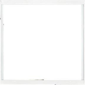 nobilé Aufbaurahmen Panel 4-teilig, Farbe: Weiß (RAL 9016), Material: Aluminium, B/H: 62,2 x 62,2 cm - Bild 1