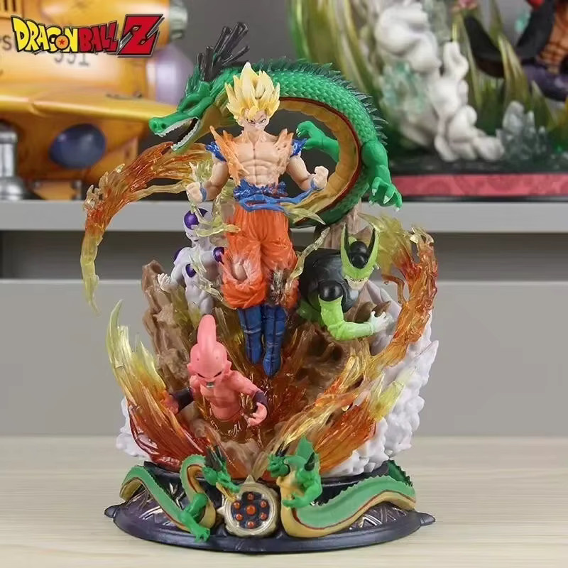 Bandai Dragon Ball Son Goku Super Saiyan Figur, 23cm, Modell Puppe - Bild 3