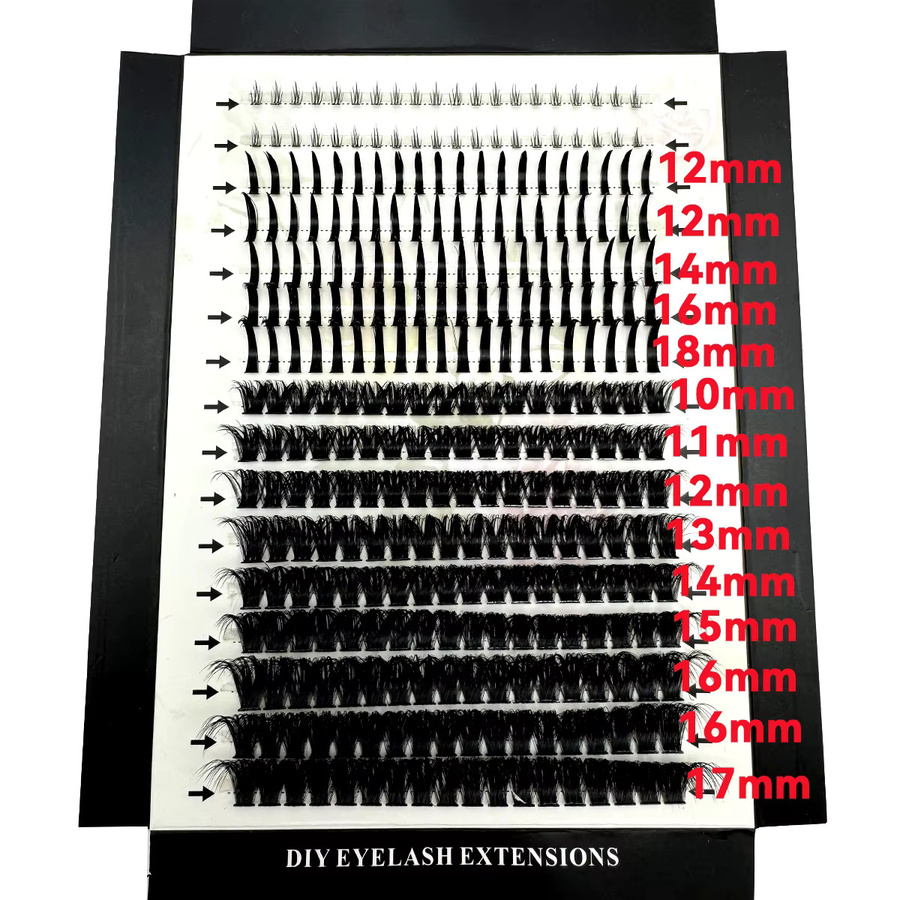MKYDCG Wimpern-Cluster, Black, Unisex - Bild 2