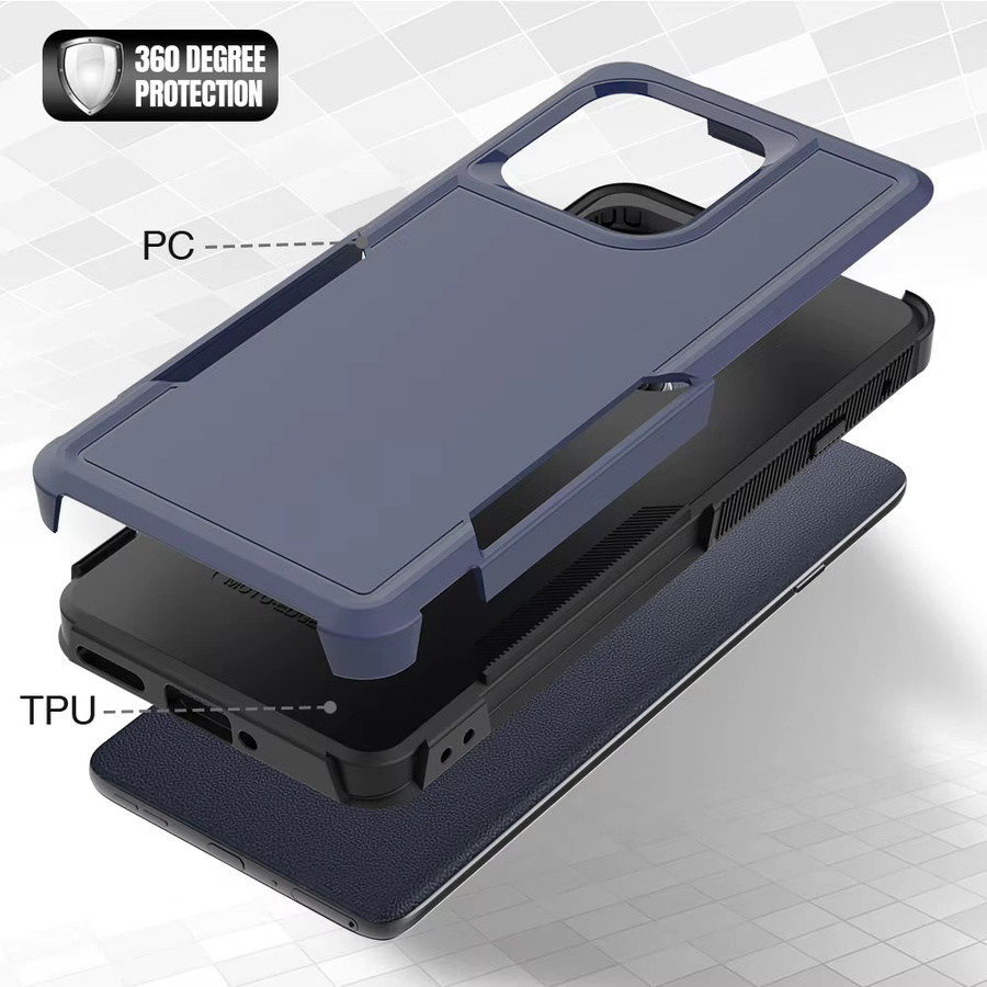 Robuste 2in1 Heavy Duty Armor Schutzhülle für Motorola Moto G Power, G Play, G Stylus 5G (Modelle 2024, 2025, 2026) aus PC und TPU - Bild 2