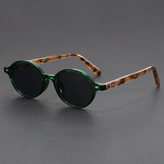 WENID Sonnenbrille, oval, Vollrand, Kunststoff, Damen, Schwarz, Braun - Bild 1