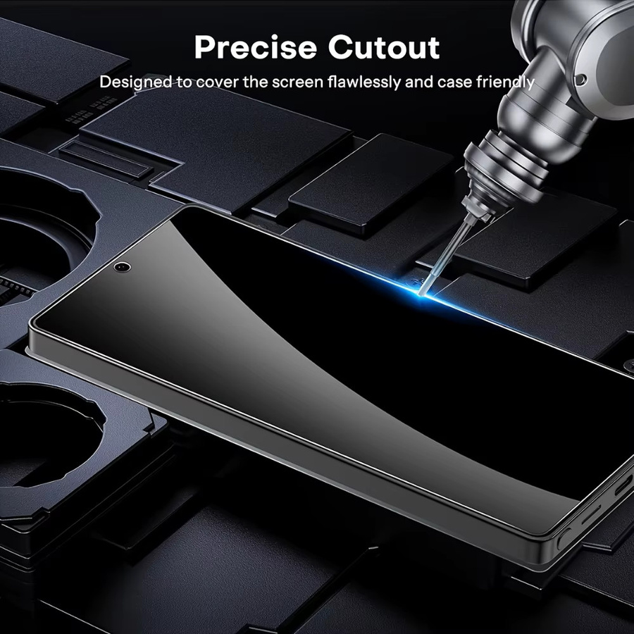 NNBILI 3er-Pack Sichtschutz-Displayschutzfolien aus gehärtetem Glas für Samsung Galaxy S26 S25 S24 Serie mit Unterstützung für Fingerabdruck-Entsperrung - Bild 3