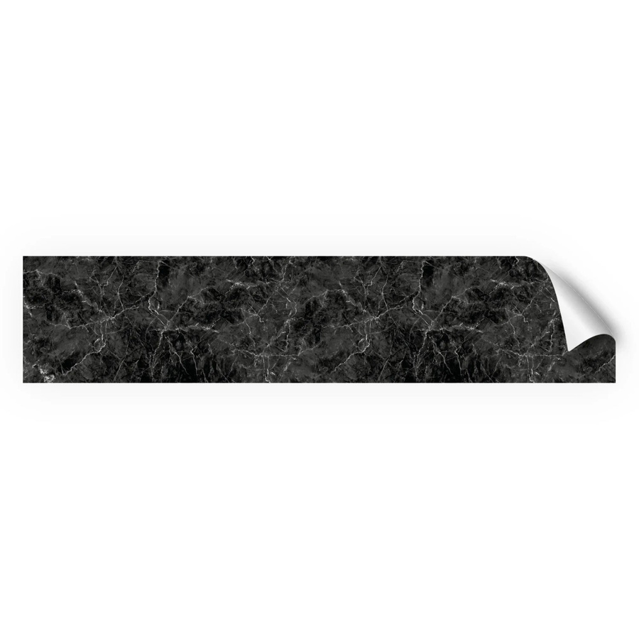 Myspotti Küchenrückwandfolie Marmor Black in Steinoptik selbstklebend B: 280 cm, H: 60 cm - Bild 2