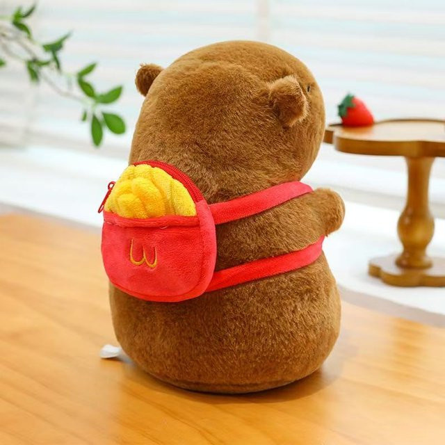 Yiran toy Capybara Plüsch, Kuscheltier, 25cm, Braun - Bild 1
