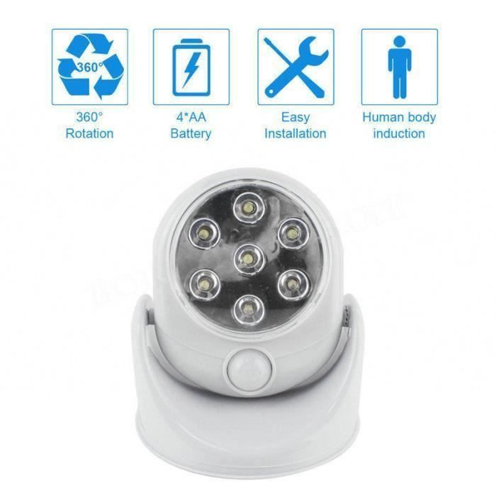 LG-EXPRO Kabellose LED-Außenlampe mit Bewegungsmelder in Weiß - Bild 4