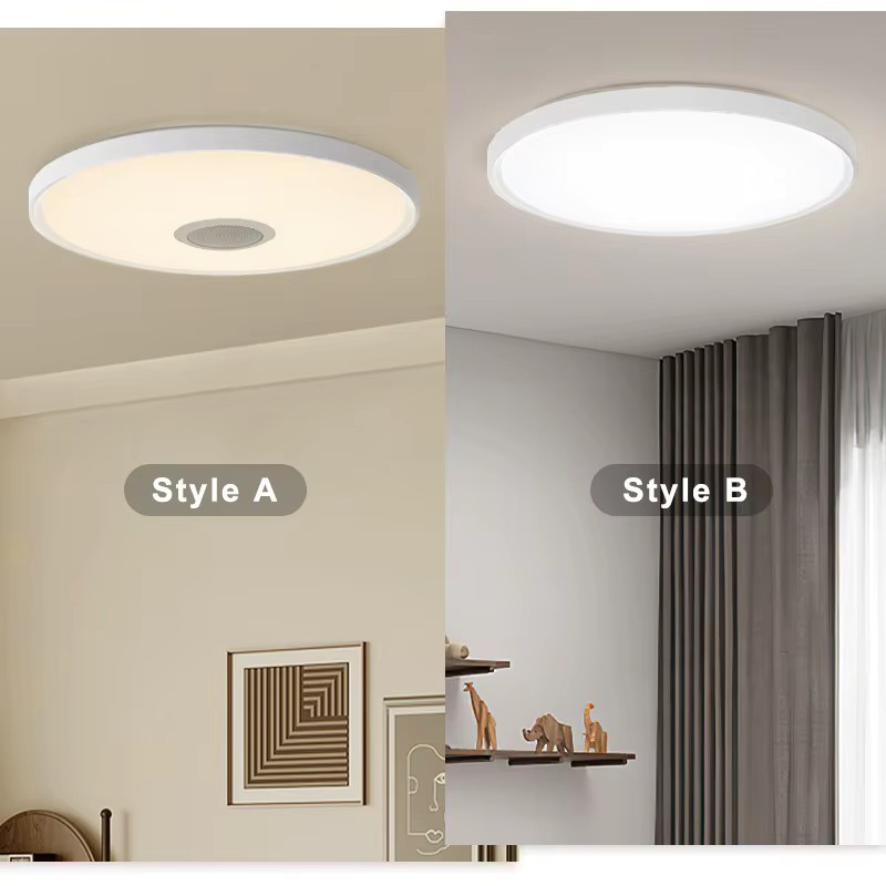MARPOU Smart LED-Deckenleuchte mit Tuya RGB-Funktion, dimmbar und mit Fernbedienung, moderne runde Lampe in Weiß für Wohnzimmer und Schlafzimmer - Bild 3