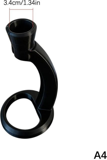 Ballerinate Milchaufschäumer Halter und Aufbewahrungsregal für Kaffeebereiter und Rührgeräte, Schwarz, Kunststoff - Bild 1