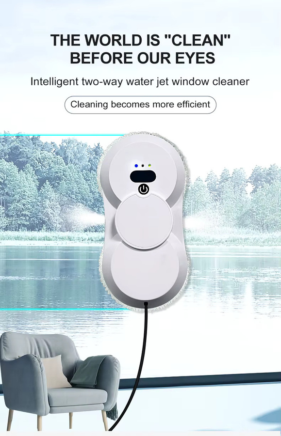 PuRuikai Fensterputzroboter in Weiß für die elektrische Glasreinigung zu Hause - Bild 2