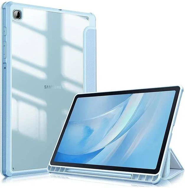 Samsung Galaxy Tab S6 Lite Hülle mit Stifthalter und Tri-Fold Ständer in Himmelblau - Bild 1